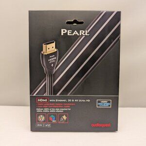 Audioquest PEARL High Speed HDMI w/ Ethernet Cable | 2m / 6'7" | HDMIPEA02 | NEW